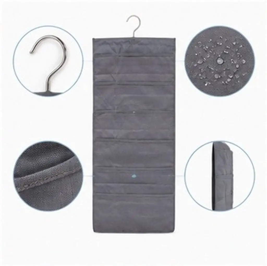 1Pcs Hanging Pocket Organizer Underwear Bra Sock Storage Bag Quickly Identify Items Tidy Closet Laundry Rack Dorm Room Organizer