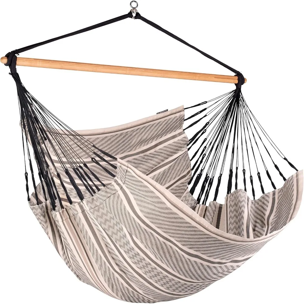 ลาเซสตา ®   - XL King Habana ผ้าฝ้ายแขวนเปลญวนเก้าอี้, ในร่มกลางแจ้ง Hammock Swing เก้าอี้, Boho แขวนเก้าอี้ห้องนอน Patio,