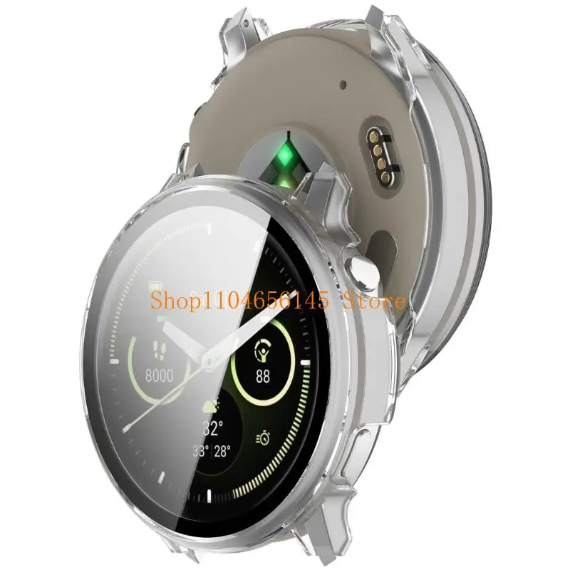 

5asd Smartwatch Cover Shell Screen Protector Tempered Glass Film for 4 41mm Scratchproof Case Film Dustproof Case
