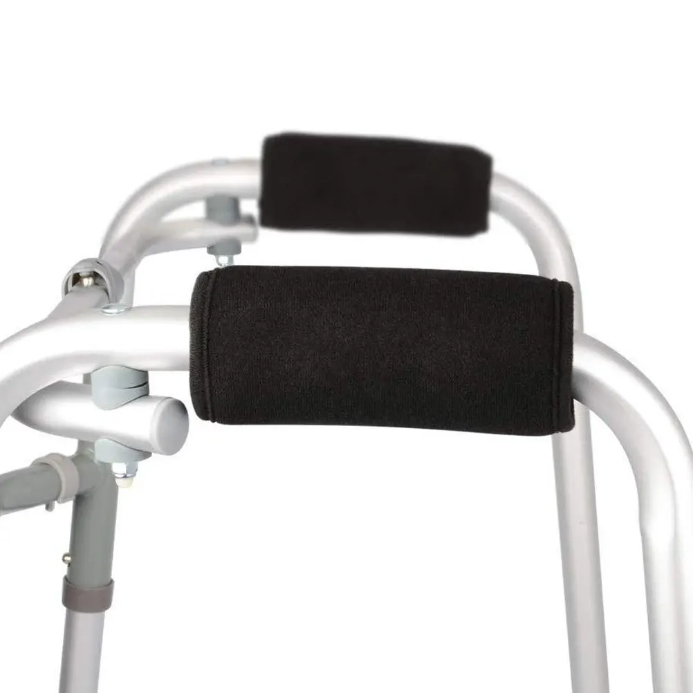 

1 Pair Anti-Slip Walker Handle Covers Padded Moisture-Wicking Armrest Cushion For Wheelchair Transport Chair Scooter Office