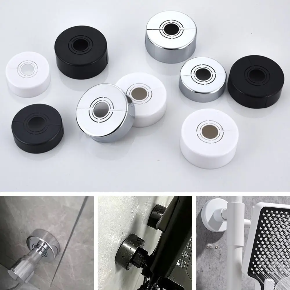 ABS Shower Faucet Cover Useful Wall Flange Plating Faucet Accessories Adjustable Faucet Decorative Cover Shower