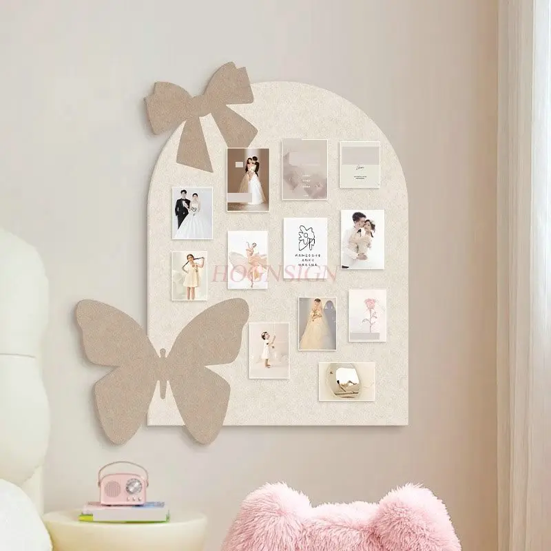 

1 шт. креативное украшение для спальни, комнатная композиция, фетровая доска в кремовом стиле, фоновая доска, фотостена