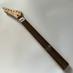 AN755 Reverse Headstock Unfinsihed No Frets Electric Guitar Neck 24 Frets  Floyd Rose Style Right Hand Maple with Rosewood