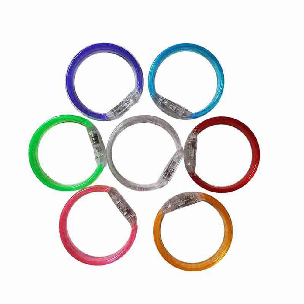 2 قطعة أساور مضيئة الحفل LED فلاش أساور دعم أساور الفلورسنت أنشطة الحفلات الهتاف مضيئة الدعائم