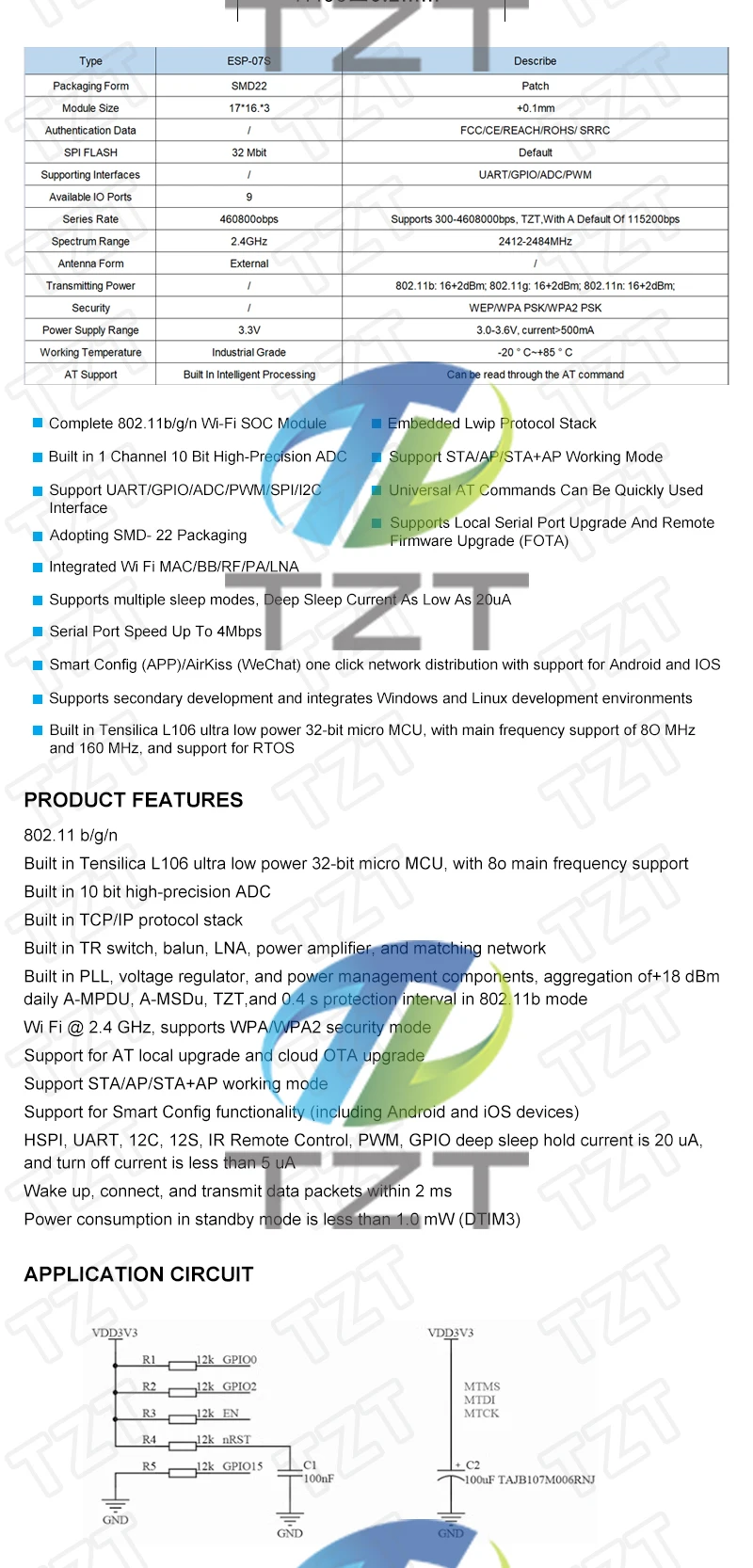 1/3 Stück Typ-C USB Nodemcu Lua ESP8266 Entwicklungsboard Serielles Drahtloses WIFI CH340 ESP-07/07S Modul für Arduino – Detail 2