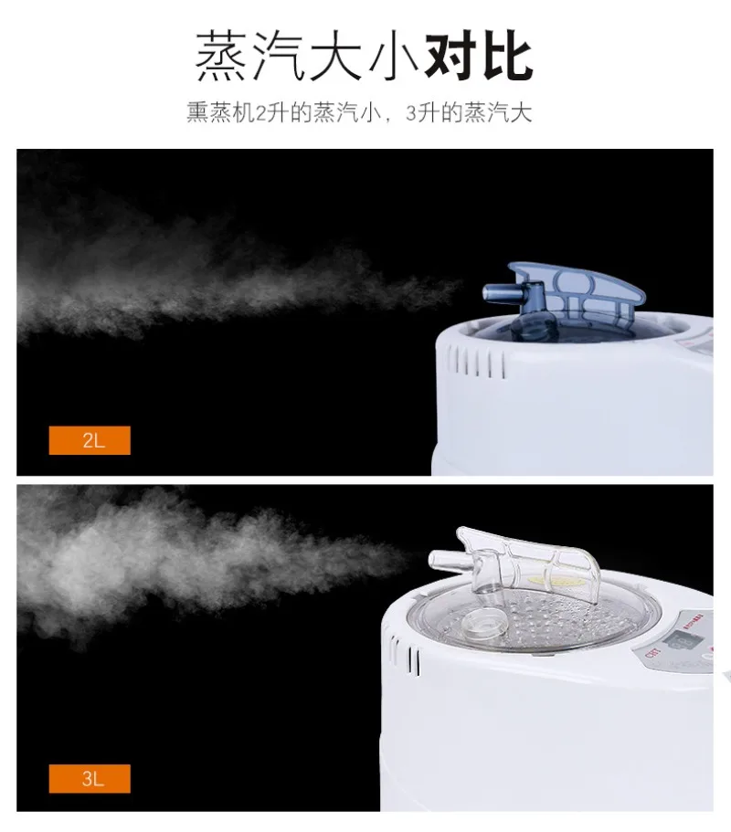 

9 уровней температуры, домашняя спа-машина для фумигации, портативная паровая сауна, вилка стандарта США, 3 л, пароварка для сауны