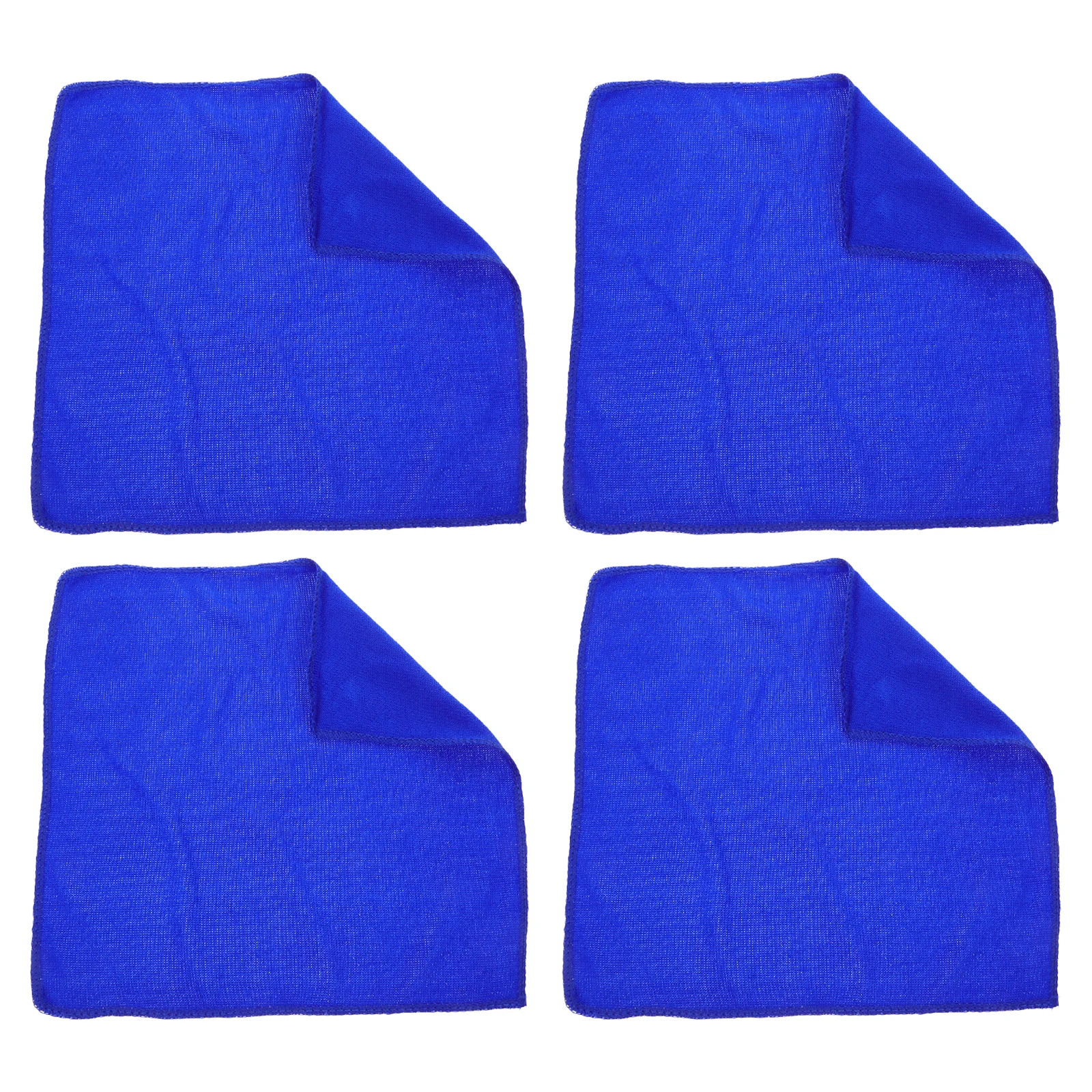 

4Pcs Absorbent Cloth Creative Fiber Cleaning Cloth Soft Footprint Pattern Painting Supplies Drawing Use Square Scarf