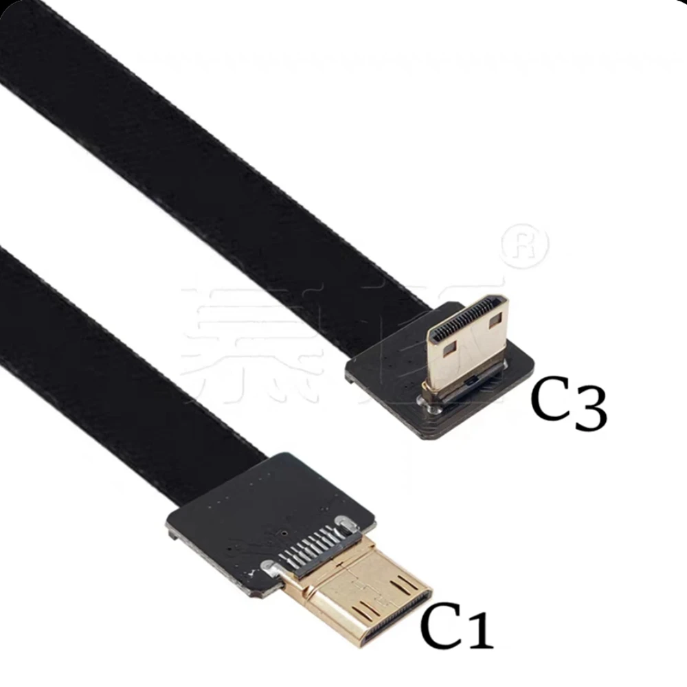 20 pin spasi FPV fotografi udara FFC fotografi udara upward mini HDMI ke HDMI ekstensi kabel definisi tinggi ca