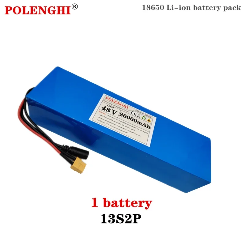 POLENGHI XT-60/T dugasz 13S2P 36V 20000mah 20ah 18650 újratölthető lithium-ion Üteg Pakli, Beépített BMS Kerülő út védelem Pást