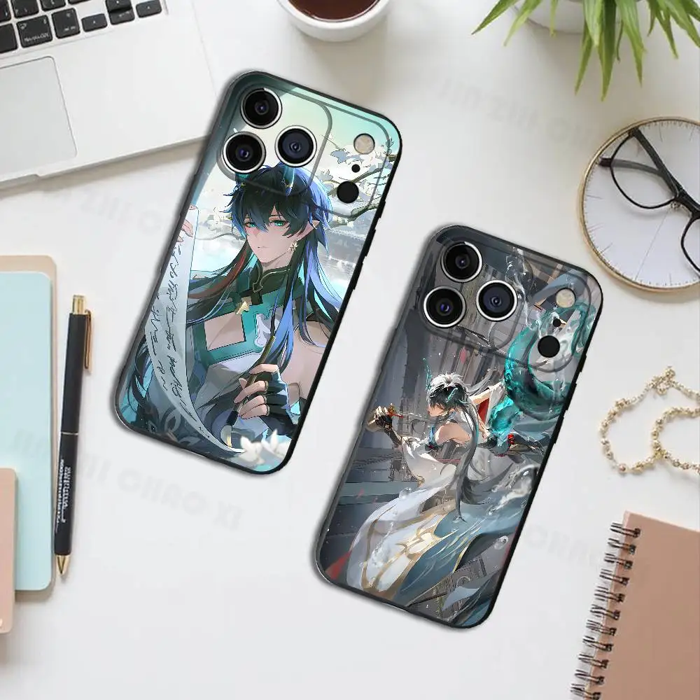 

Game Honkai Dan Heng Silicone Soft Phone Case For IPhone17 16 15 14 13 12 11 Pro Max Plus X XR SE Cover