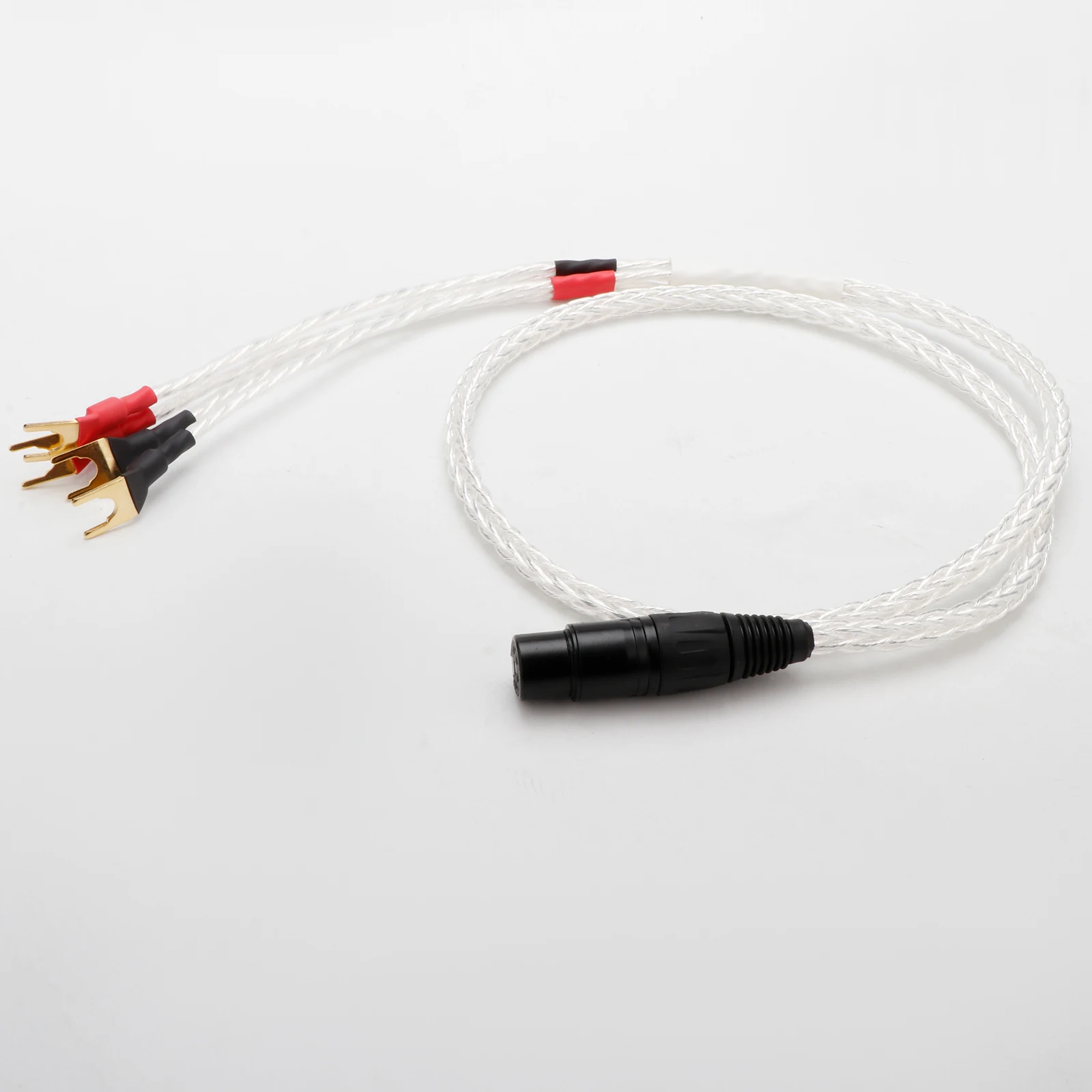 XLR-Buchse auf 4 Bananenstecker / Y-Spade Deluxe 4mm OCC Versilbert Vergoldet Bananenstecker Audiokabel Lautsprecher Verstärker Hifi-Kabel – Detail 5