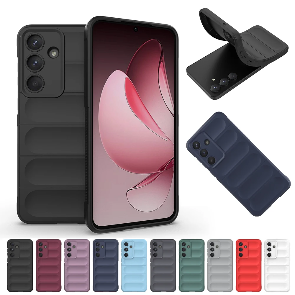 Case For Samsung Galaxy S26 S25 Ultra S24 S23 Ultra Plus S24FE S23FE S25Edge S26+ Luxury Silicone Shockproof Back Cover Coque