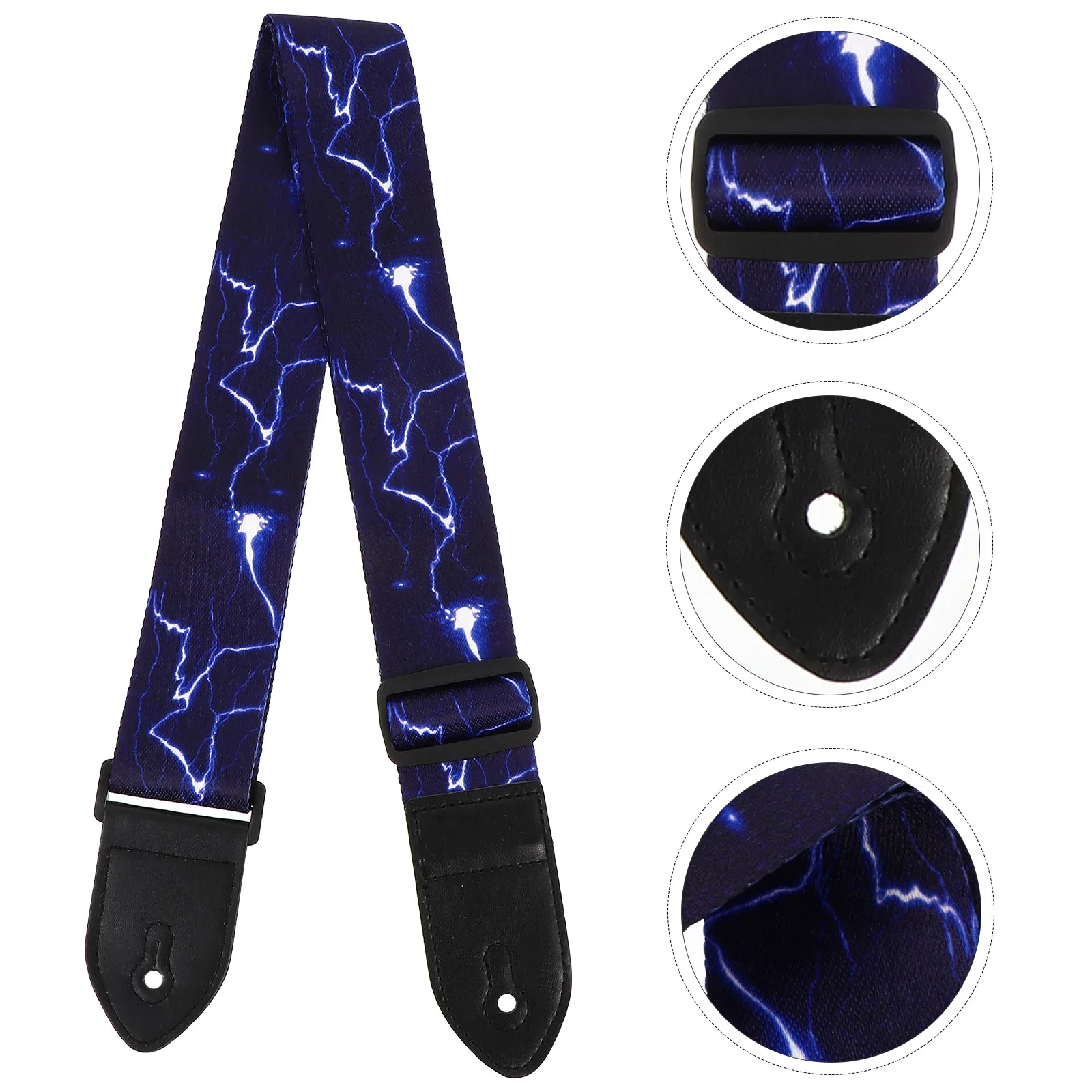 

Guitar Strap Electric Acoustic Polyester Adjustable Length Durable Comfortable Breathable Soft Wear Resistant Straps