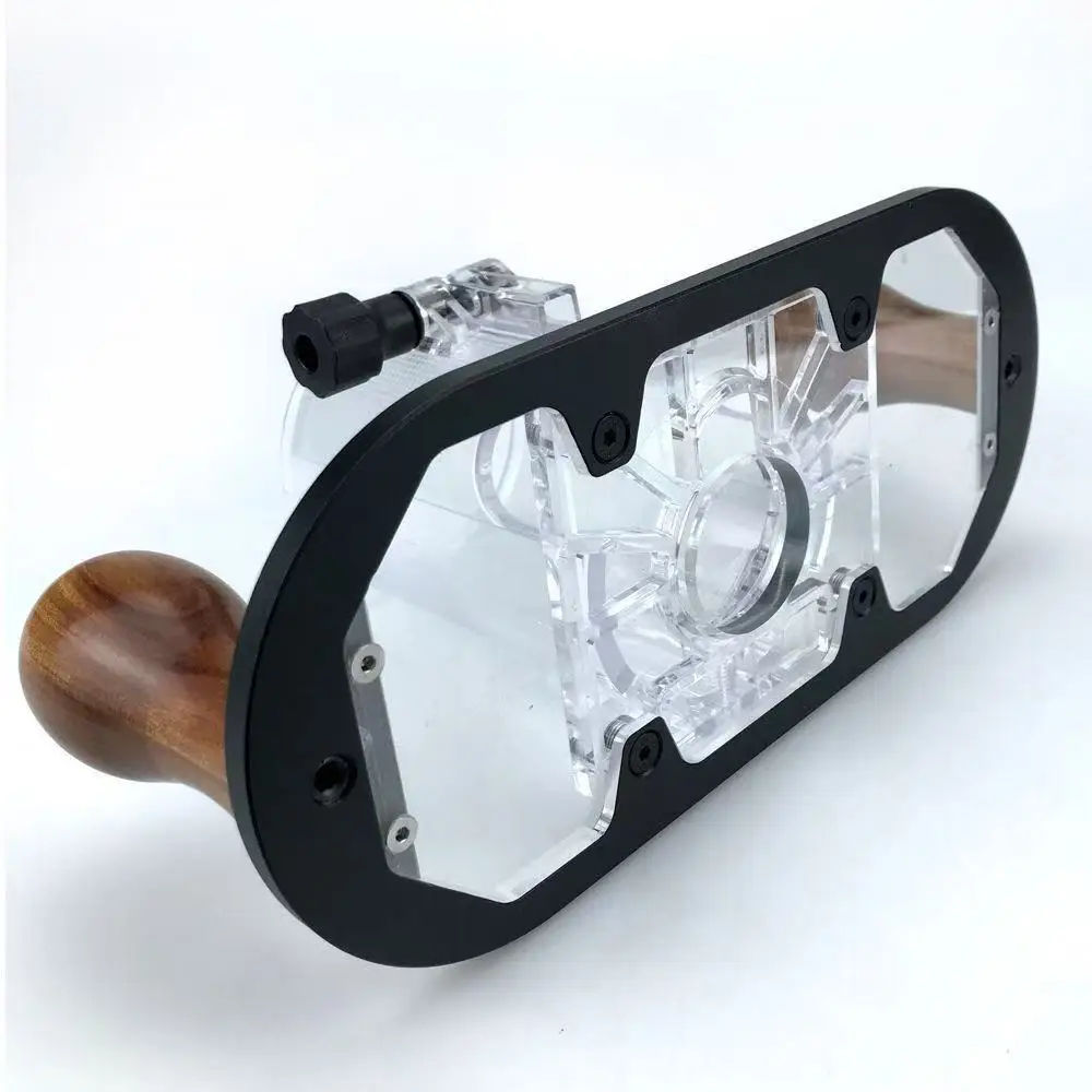 

Основание фрезерного станка по дереву для направляющей кромки - Деревообрабатывающий торцовочный станок Фрезерный паз Флип Гравировка Обрезка Отверстие Фрезерное основание