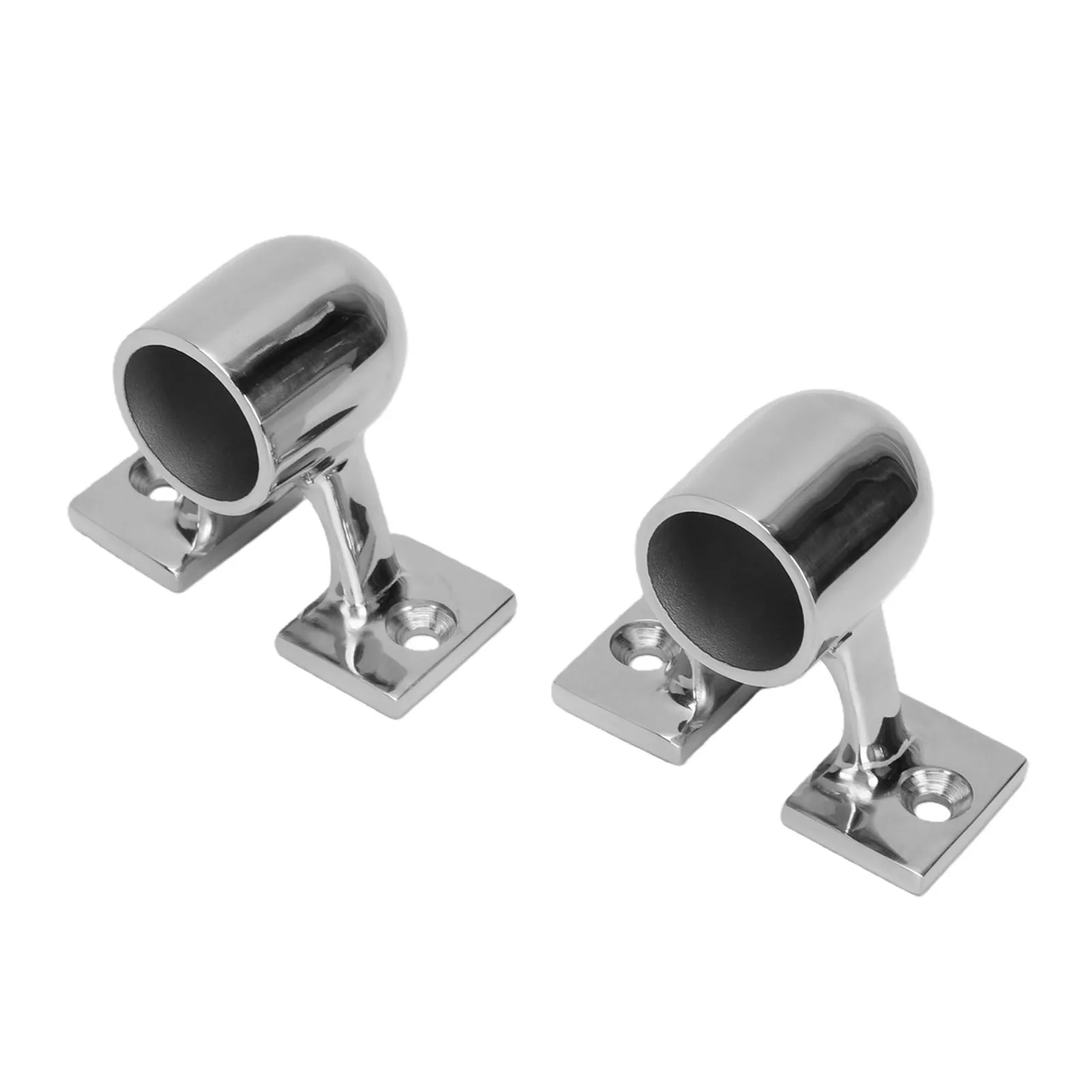 2Pcs Hand Rail Fitting 1in OD Tube 90 Degree End Stanchion Marine Railing Support Bracket Hardware Marine Railing Bracket