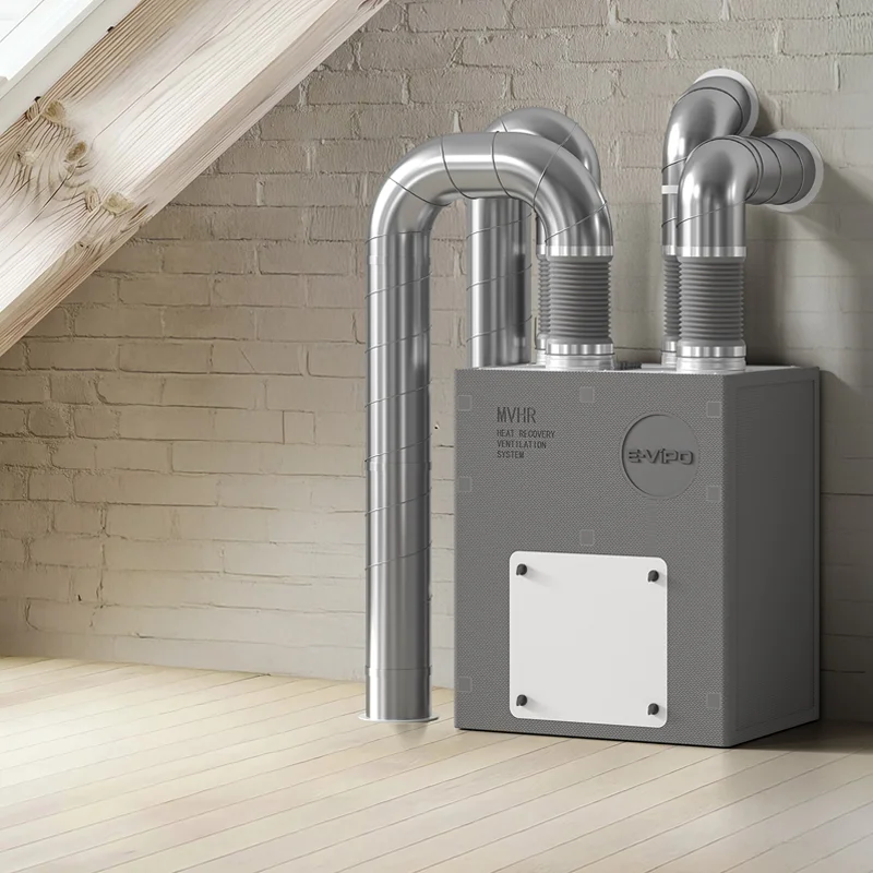 

E-VIPO Residential Vertical Centralised ERV Heat Exchanger Fresh Air Recuperator Unit Mechanical Ventilation with Heat Recovery