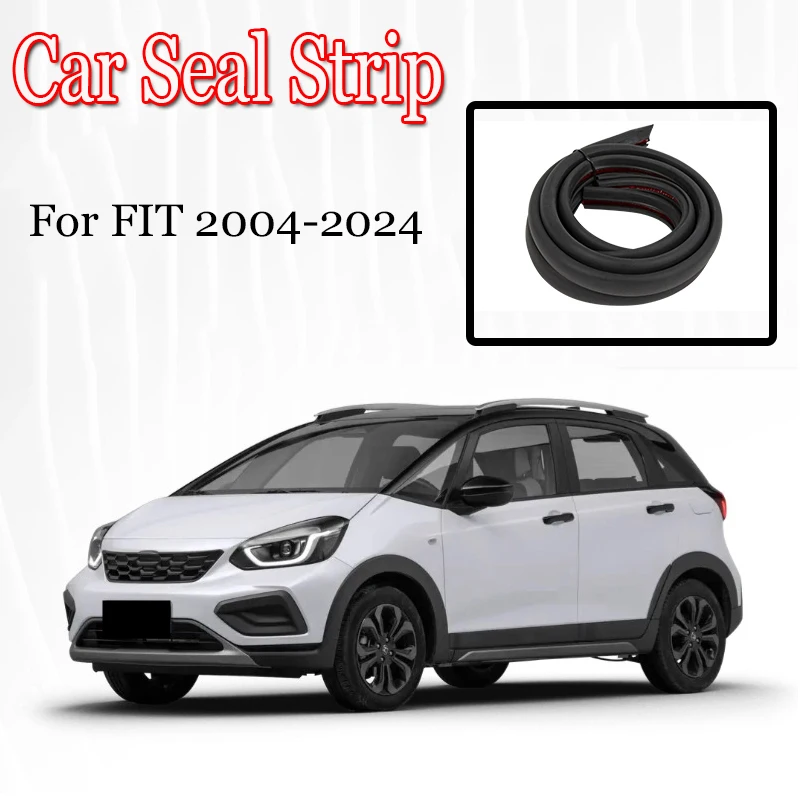 For Honda Fit 2004-2024 Car Door Edge Weatherstrip Car Seal Strips Pillar Noise Windproof Protection Auto Sealant Accessories