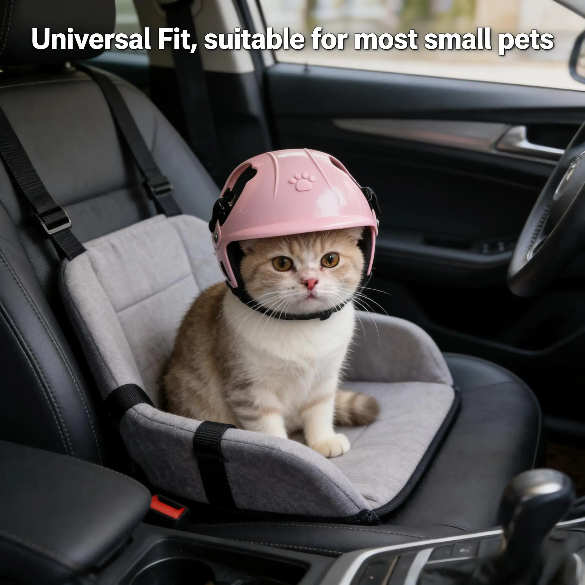 Adorable Helmet for Pets,Designed for Small Dogs/cats,Adjustable And Breathable,Making,Ideal for Outdoor Activities Like Walking