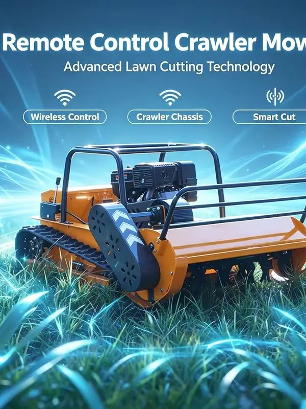 Customized RC LAWN MOWER Robot Lawn Mower RC Track Crawler Grass Cutter Machine Adjustable Cutting Width