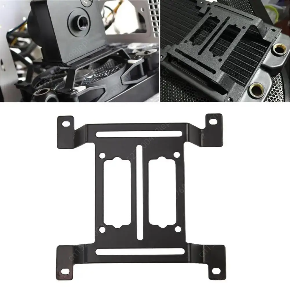 VODOOL 12cm PC Water Cooling Pump Radiator Support Holder Water Drainage Tank Reservoir Bracket Mount Stand Heatsink Fan Holder