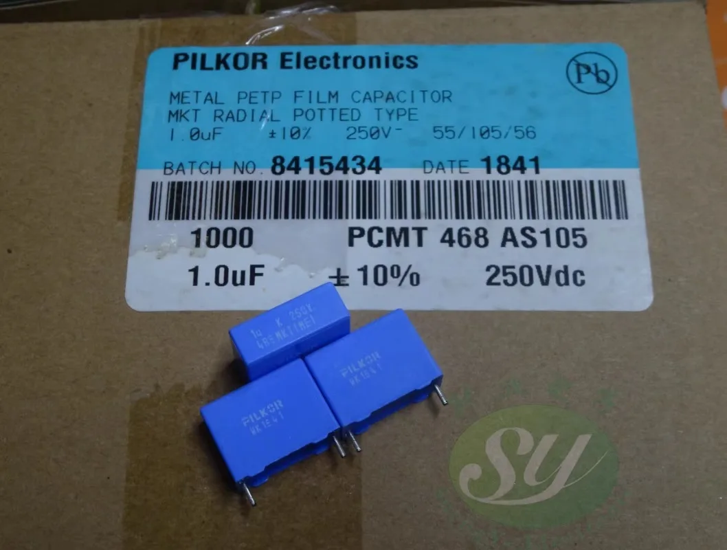 10PCS MKT468 1.0uf/250v 1uf 1u0 105 New film capacitor 15MM PCMT468AS105