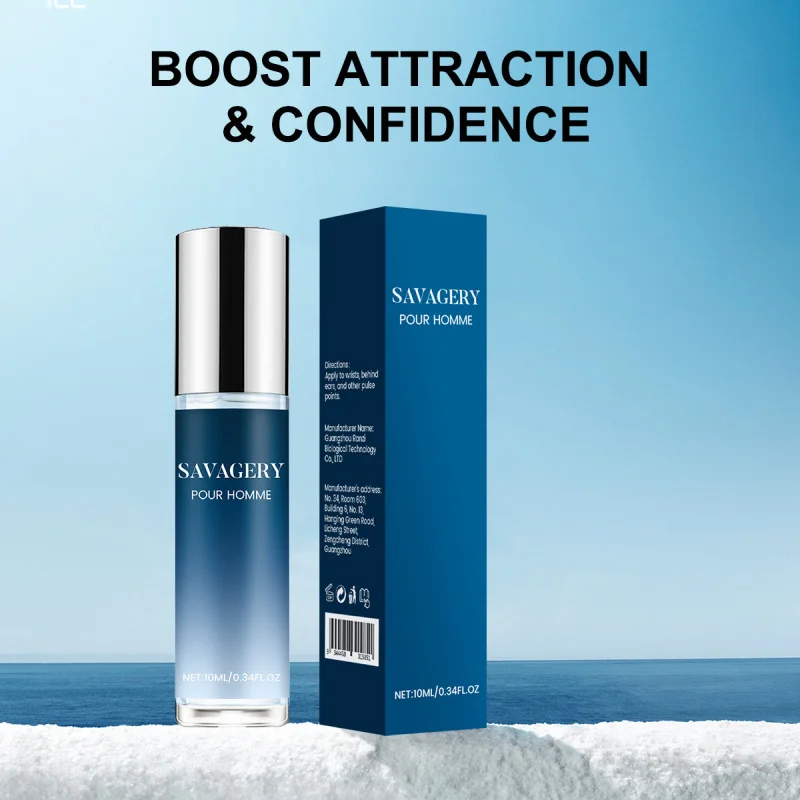 

10ml Men's Roll-On Fragrance, Alcohol-Free Rich Scent, Fresh Natural Long Lasting Cologne Oil