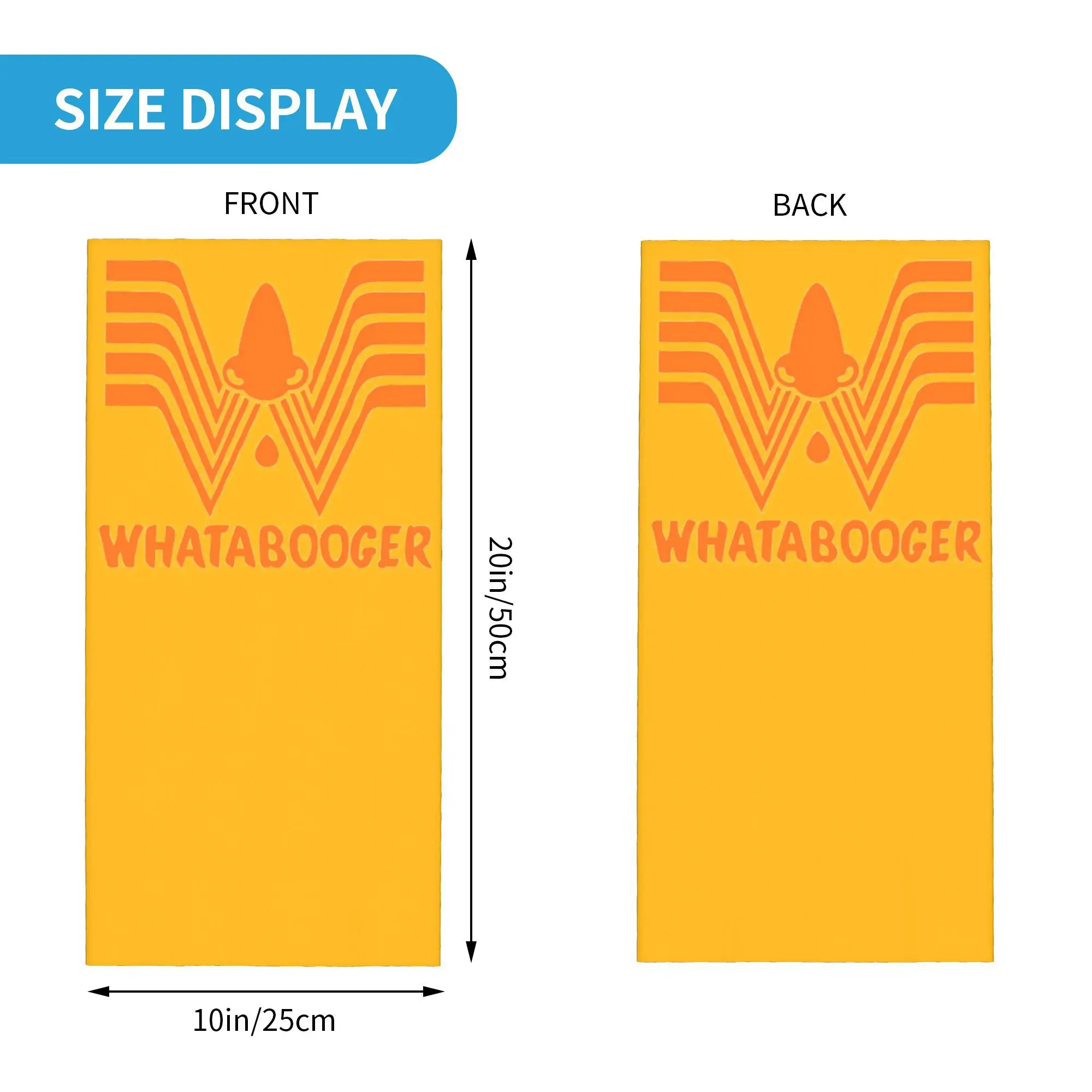 Whataburger Bandana cuello polaina bufanda envolvente estampada bufanda de ciclismo multifunción deportes al aire libre Unisex adulto invierno