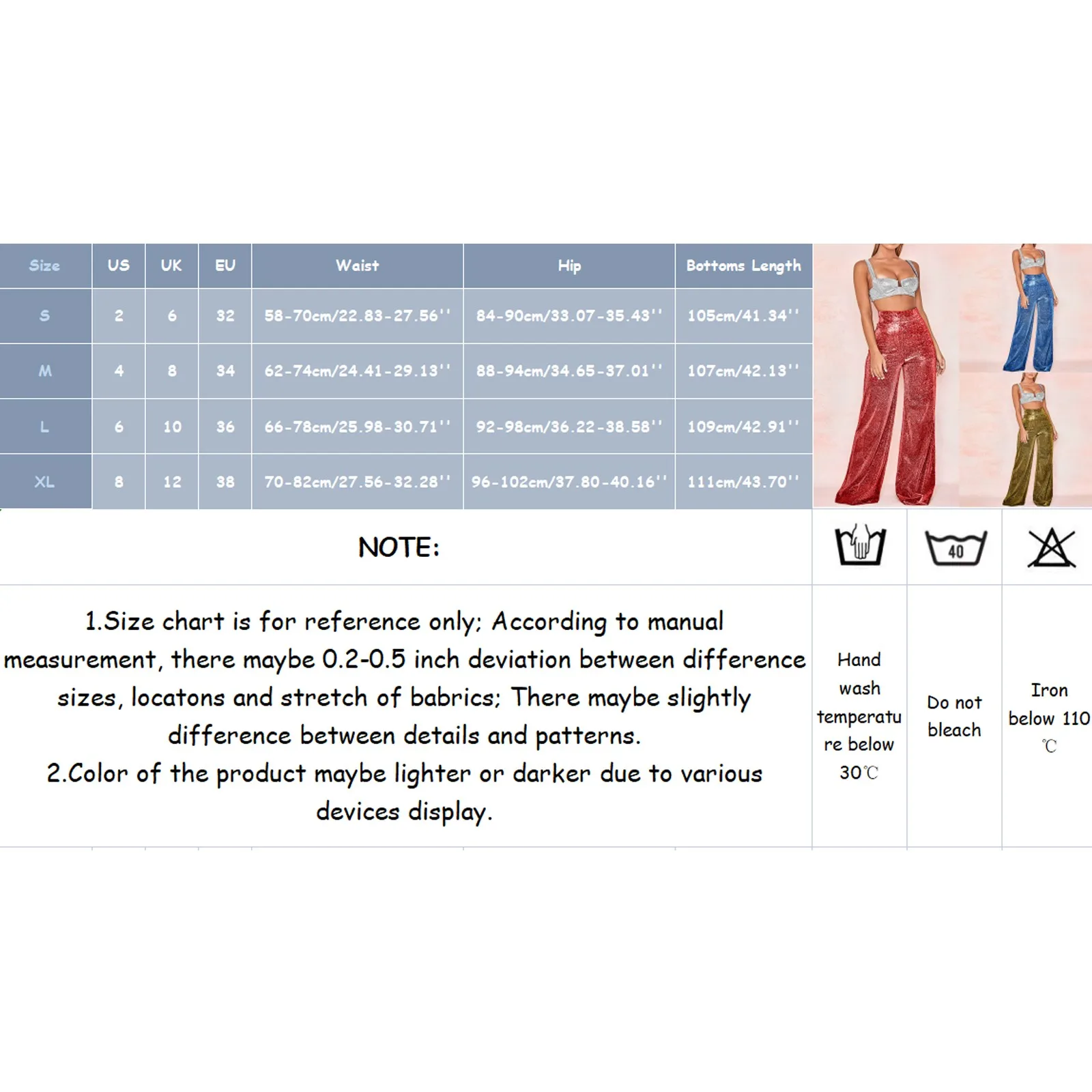 Glitter Stage Dance Sexy Women Pants Sparkly Fashion Zipper Ladies Wide Leg Trousers Elegant Shiny Streetwear Party Outfit