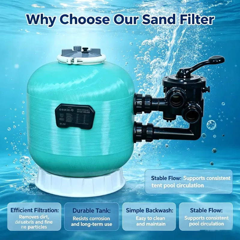 Pool & Accessories Sand Filter Make Water Cleaning Swimming Pool Equipment Bobbin Wound FRP Sand Filter
