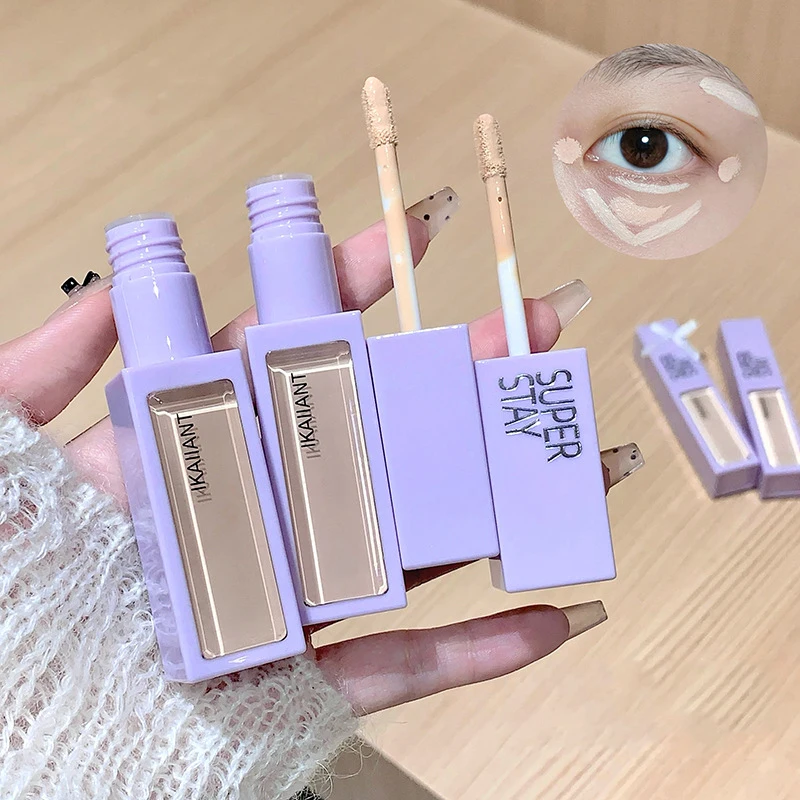 色補正液体コンシーラーホワイトファンデーションメイクアップベース顔明るくカバーアップくま防水コンシーラースティック