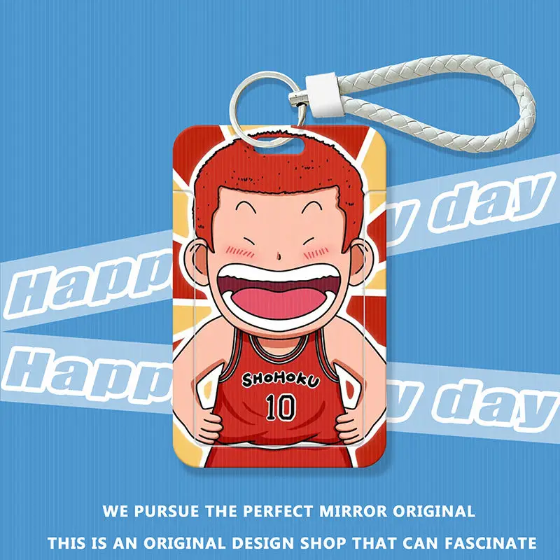 Slam Dunk anime kawaii peripheral Sakuragi Hanamichi Rukawa Maple slide card holder bus card ID protective cover gift wholesale