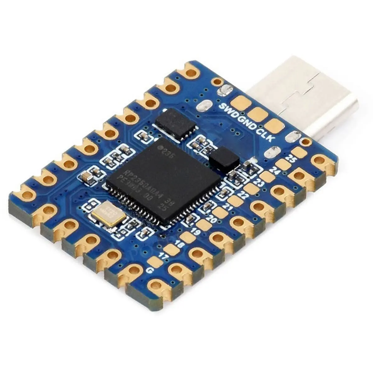 a01r-placa-de-desenvolvimento-mini-zero-cm-rp2350a-dual-core-e-dual-architecture-com-porta-tipo-c-macho-integrada-para-2