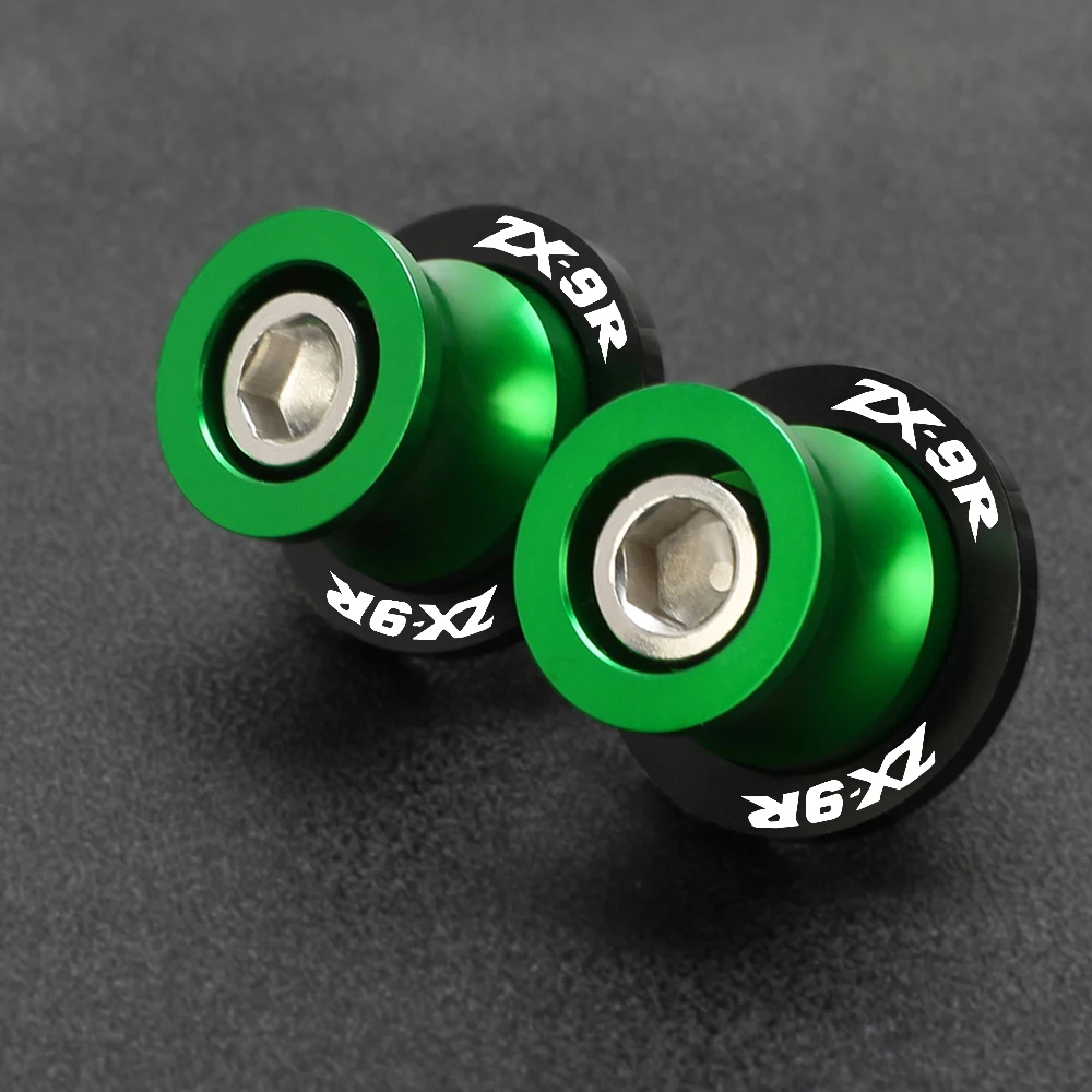 10mm Motorcycle Swingarm Sliders Spools Screw For KAWASAKI ZX-9R ZX9R NINJA ABS 1994 1995 1996 1997 1998 1999 2000 2001 2002-On