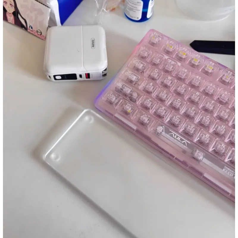 

Хит продаж: Подставка для запястья для клавиатуры Made68 из акрила, прозрачная, на заказ, для механических клавиатур, аксессуары для DIY и гейминга