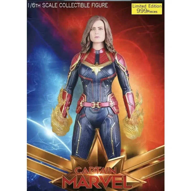 The Avengers 1/6 Scale movie periphery DC Heroine Captain Marvel 12inch Action Figure Model With Special Effects color box