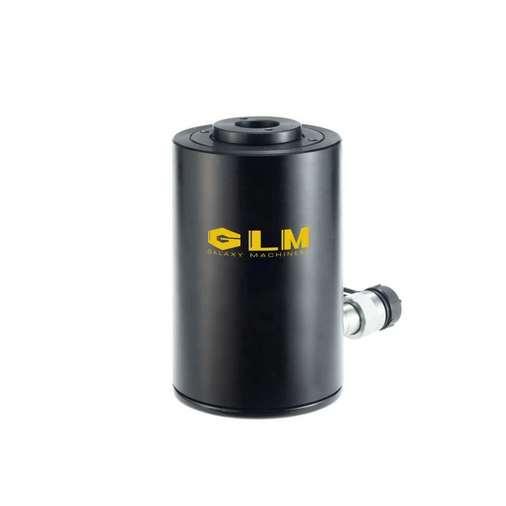 Single Acting Aluminum Hollow Hydraulic Cylinders 60Ton Hydraulic Jacks