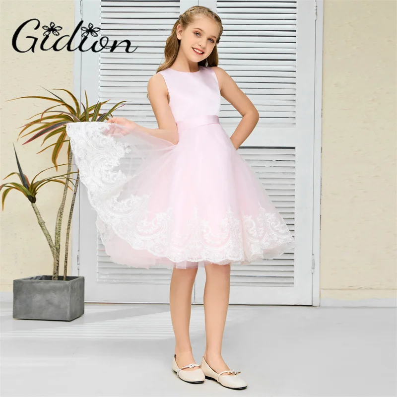 Princess Flower Girl Dress For Kids Tutu Wedding Birthday Evening Party Prom Ball Junior Bridesmaid Dress Pretty Dress For Girl