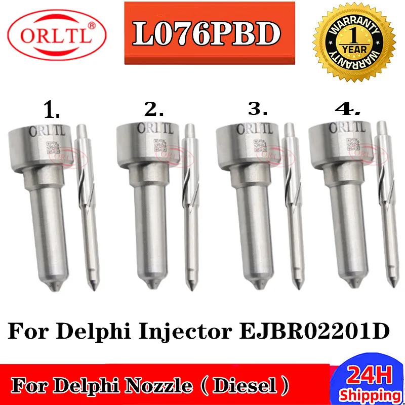 

4PCS L076PBD New Diesel Injector Nozzle L076 PBD L076PBC for Delphi Injector EJBR02201D ORLTL