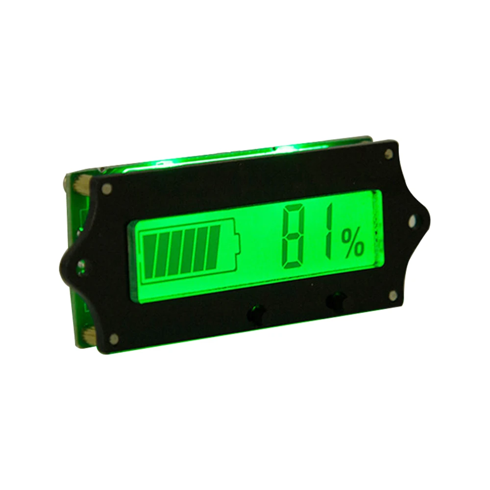 12V 24V 36V 48V Lead Acid Battery Capacity Indicator LCD Percentage Display Lithium Battery Level Monitor Tester Voltmeter