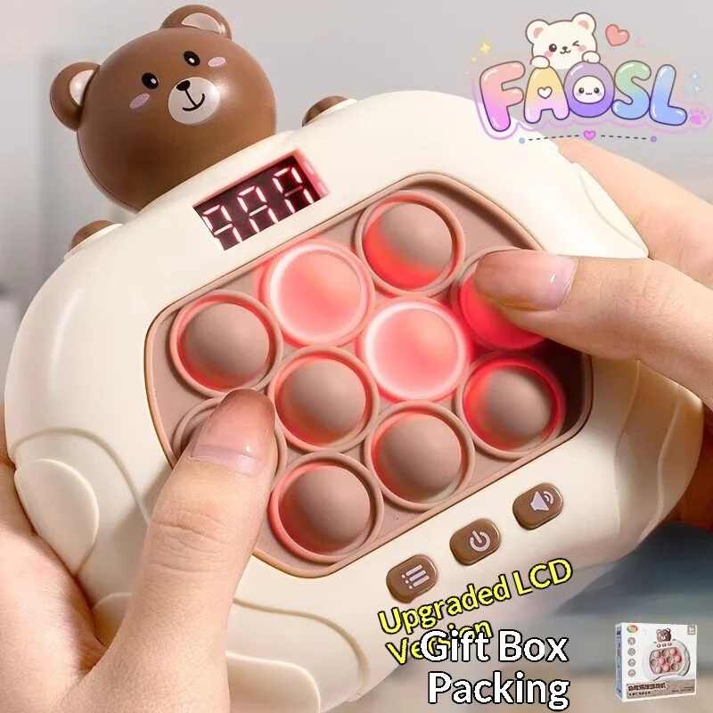 Generic Quick Push Pop Game Fidget Toy Handheld Whack A Mole Game Machine Stress Relief Interactive Puzzle Game For Adults