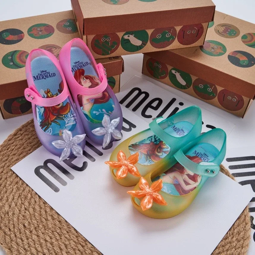 Disney Cartoon cartoon mermaid Girl Sandals girls Non-slip Beach Shoes Summer Sneakers