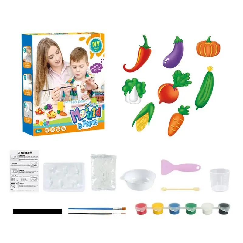 

Ceramic Painting Kit 3D Plaster Painting Kids Arts And Crafts Multifunctional Painting Craft Kit Kids Ceramic Painting Kit Paint