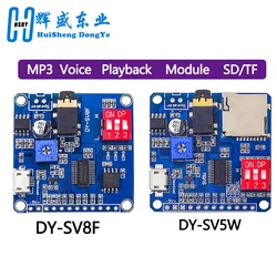 Suara Pemutaran Modul Papan MP3 Pemutar Musik 5W MP3 Pemutaran Serial Mengontrol SD/TF Card UNTUK Arduino DY-SV5W DY-SV8F