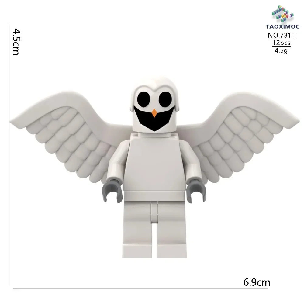 99 @@Nights in The Forest Deer Owl Goat Monster Building Blocks Set Model Assembled Building Blocks Children's Toys Plastic Doll