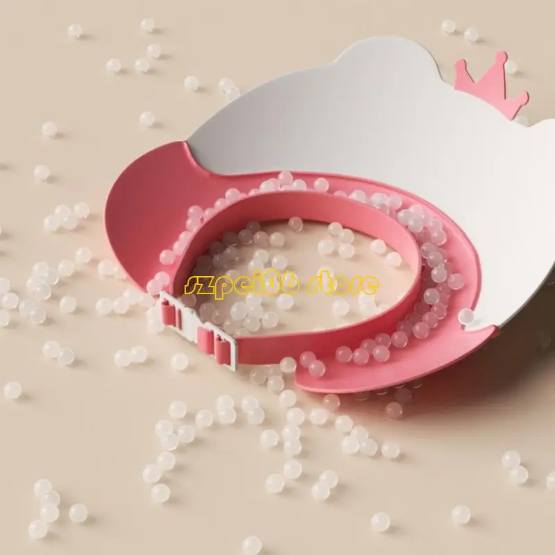 قبعة استحمام للأطفال من 45BF، قبعات غسيل شعر واقية قابلة للتعديل لأغطية الرأس الكرتونية للرضع #2