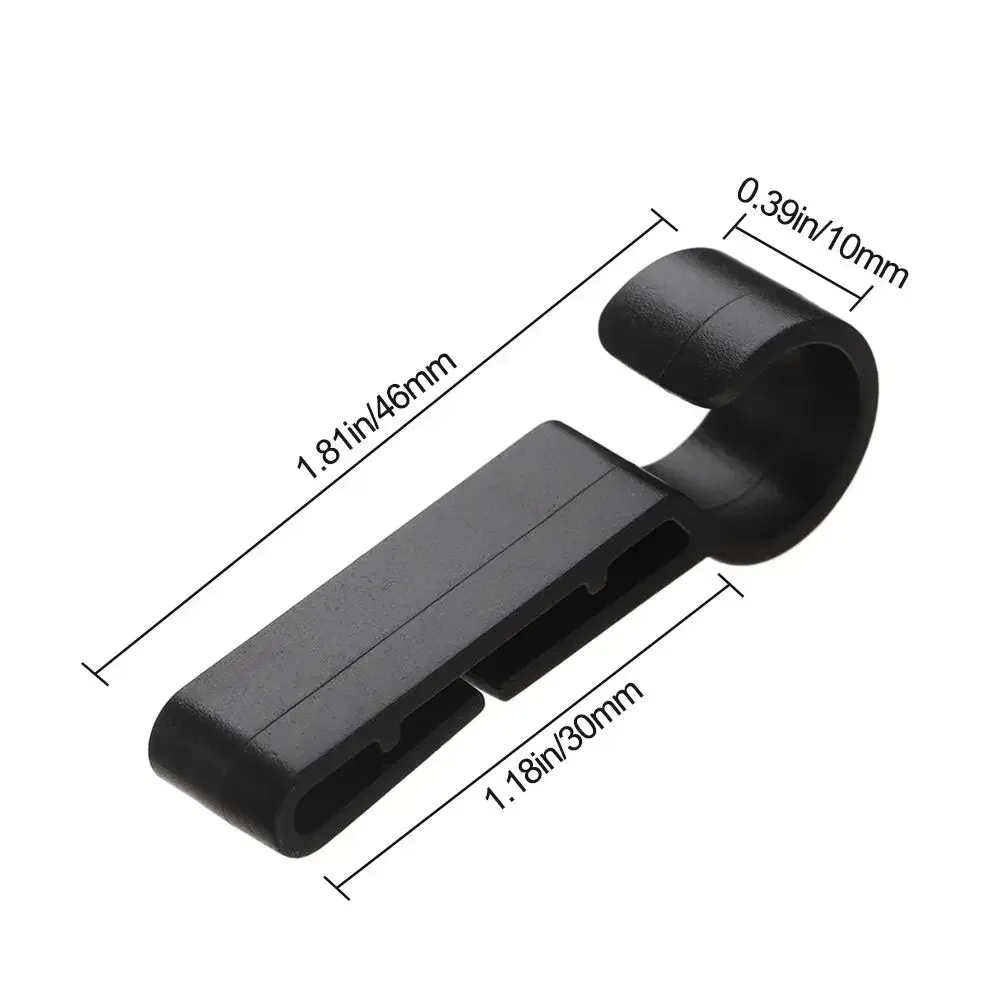 Wholesale 4-24Pcs Plastic Helmet Clips Attachment Head Light Clamps Black Set Headlamp Hard hat Safety Cap Hook Outdoor Tools