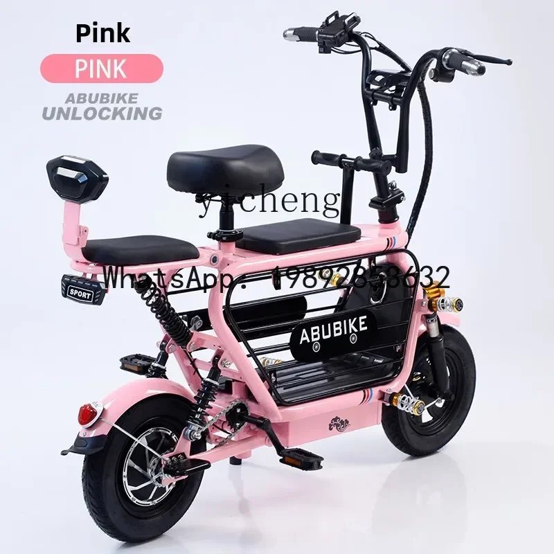 Skuter listrik AB baterai lithium dewasa lipat skuter roda dua mobil listrik mini mobil baterai kecil