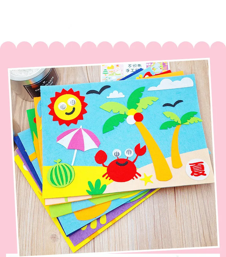 10*20*30*40cm buntes Filztuch 40 Blatt Polyester filze 1mm Vliesstoff Näh handarbeit material für hand gefertigte Spielzeug puppe