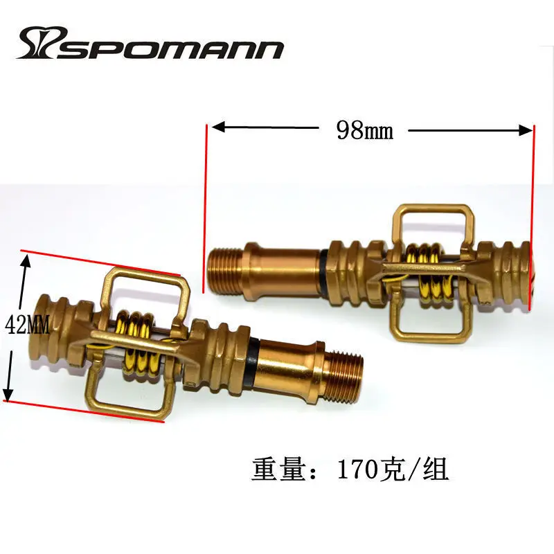 Ultra-Light Titanium Alloy Bike Egg Beater Pedal Mountain Bicycle Locked Bearing Pedales MTB  Ti Alloy Pedal Bike Accessories