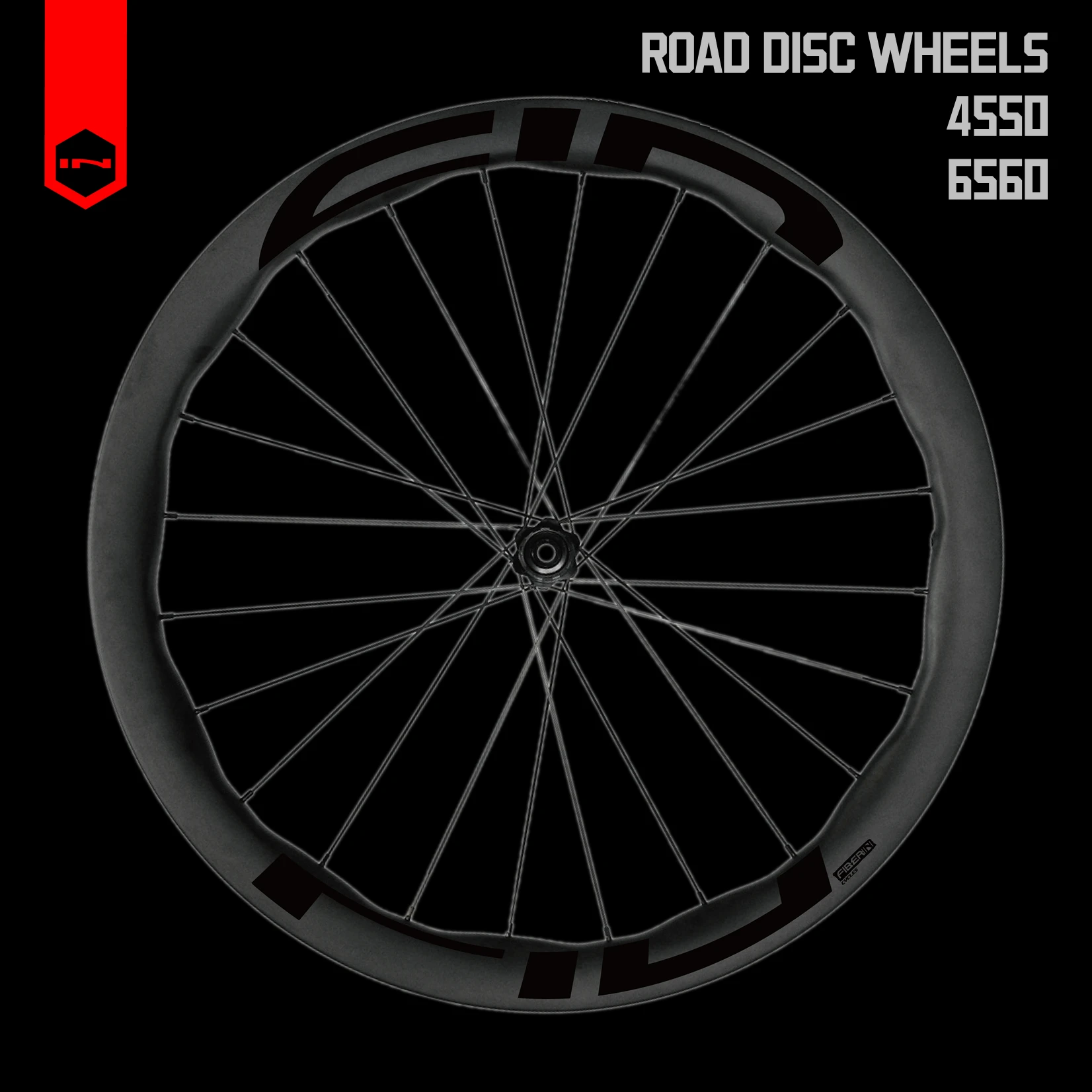 Proin-Ceton Road Bicycle Wheelset, Carbon Disc Brake, Tubeless Wheels, UD Matte, Racing Wave 6560 Rim, 4550, 700C, New